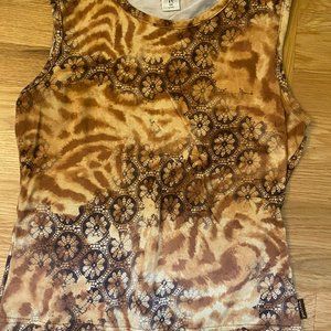 Prana batik print sleeveless tee